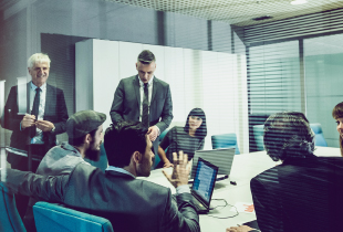 Business team in a meeting room